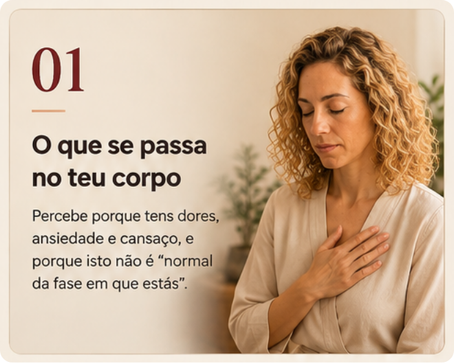Dia 01 — O que se passa no teu corpo