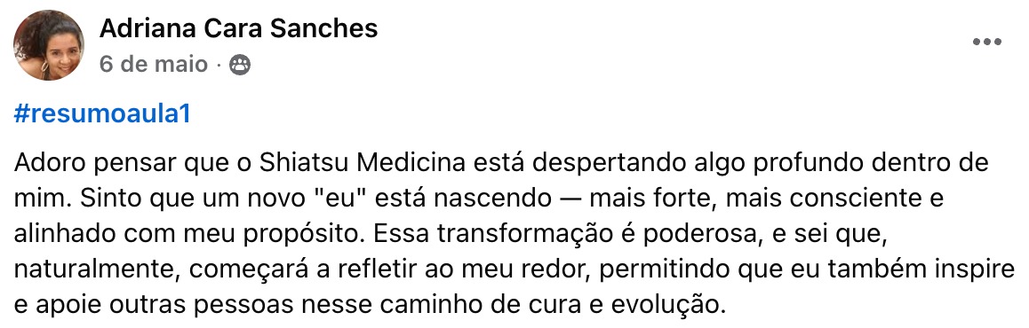 Depoimento de Adriana Cara Sanches